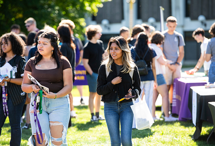 Photo of students walking outside. Link to Gifts of Cash, Check, and Credit Cards.