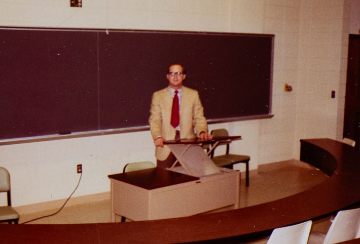 Dennis DePorter in a class